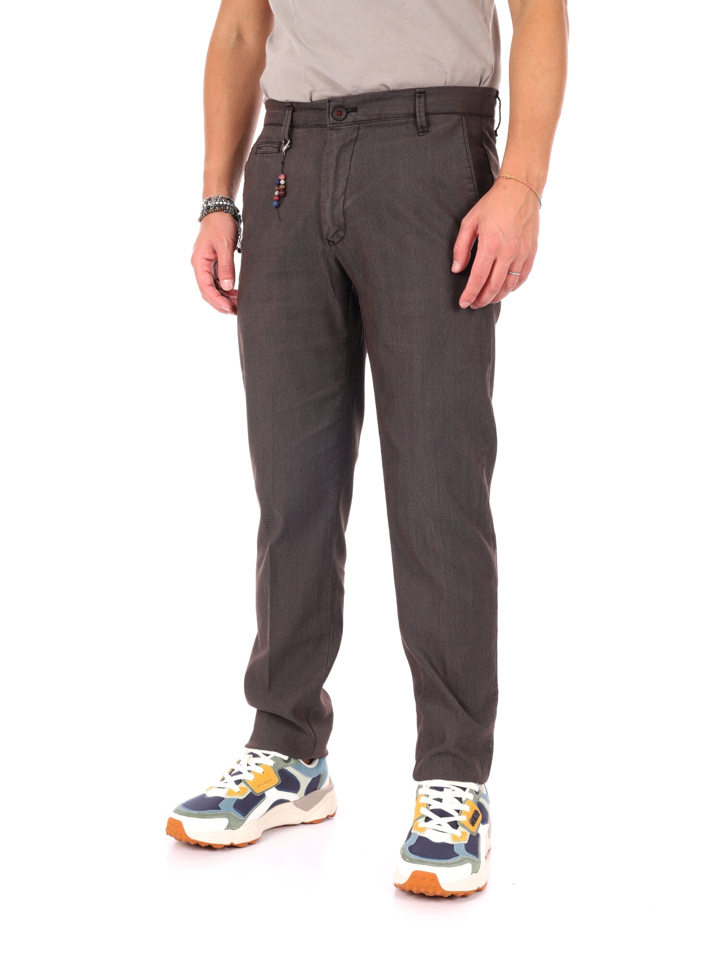 Pantaloni casual da uomo FB modello S1290 color marrone