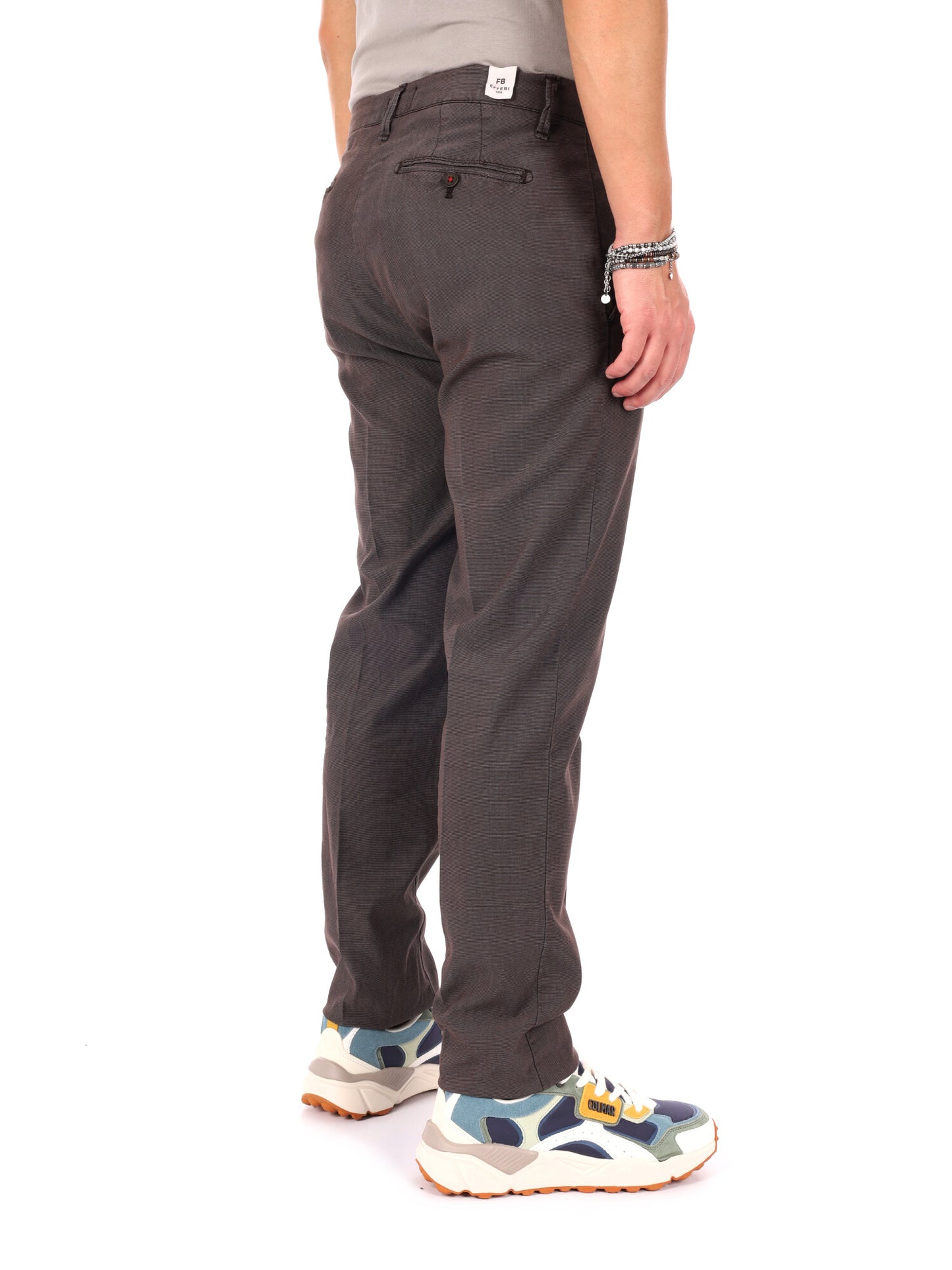 Pantaloni casual da uomo FB modello S1290 color marrone