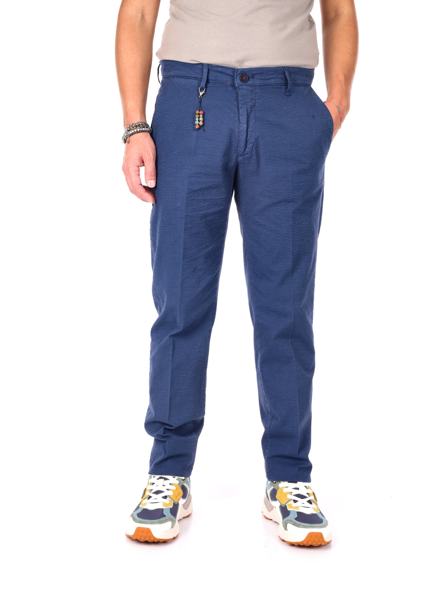Pantaloni FB S1295 uomo in blu per un look casual primaverile