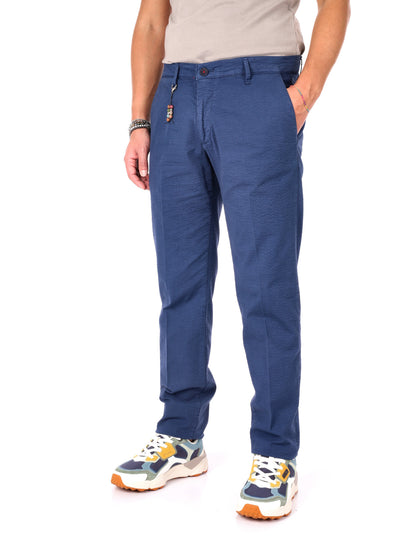 Pantaloni FB S1295 uomo in blu per un look casual primaverile