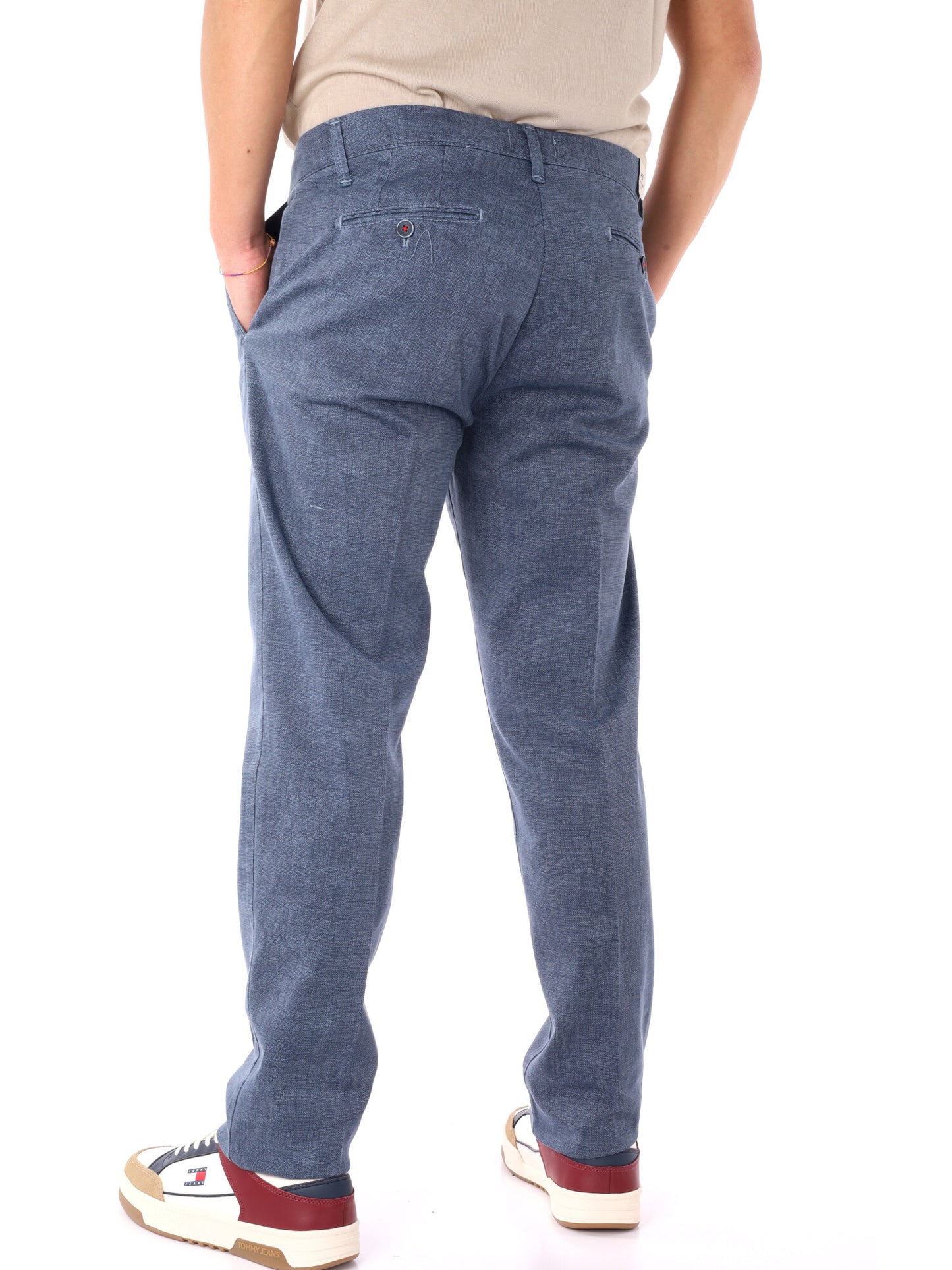 Pantaloni da uomo FB modello S1299 neri per la primavera-estate