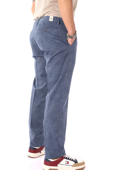 Pantaloni da uomo FB modello S1299 neri per la primavera-estate