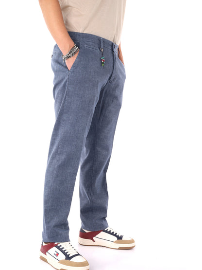 Pantaloni da uomo FB modello S1299 neri per la primavera-estate