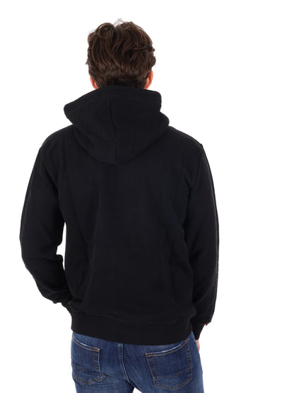 FELPA CON CAPPUCCIO ESSENTIAL SUPERDRY DA UOMO NERO