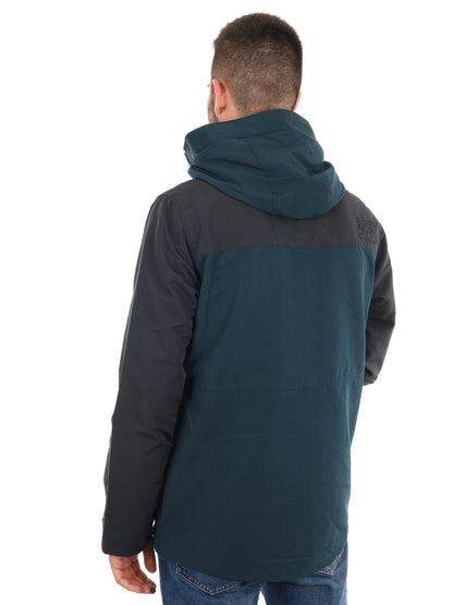 GIUBBINO COLORBLOCK CON CAPPUCCIO SUPERDRY DA UOMO BLU