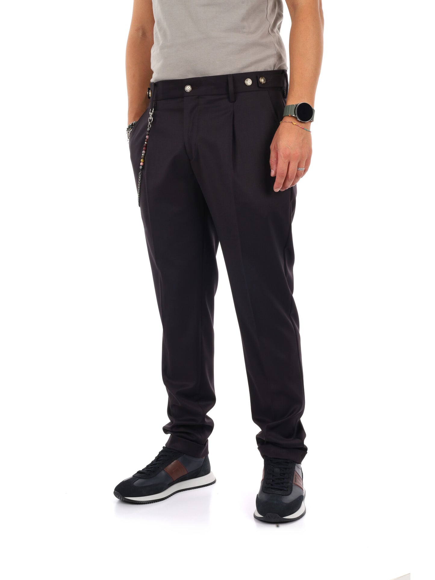 Fb Senator 59, pantalone elegante da uomo marrone