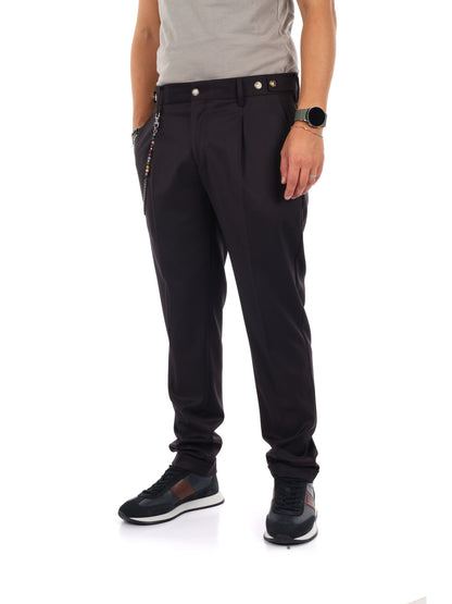 Fb Senator 59, pantalone elegante da uomo marrone