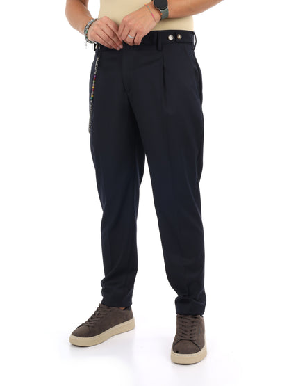Fb Senator 89, pantalone da uomo blu
