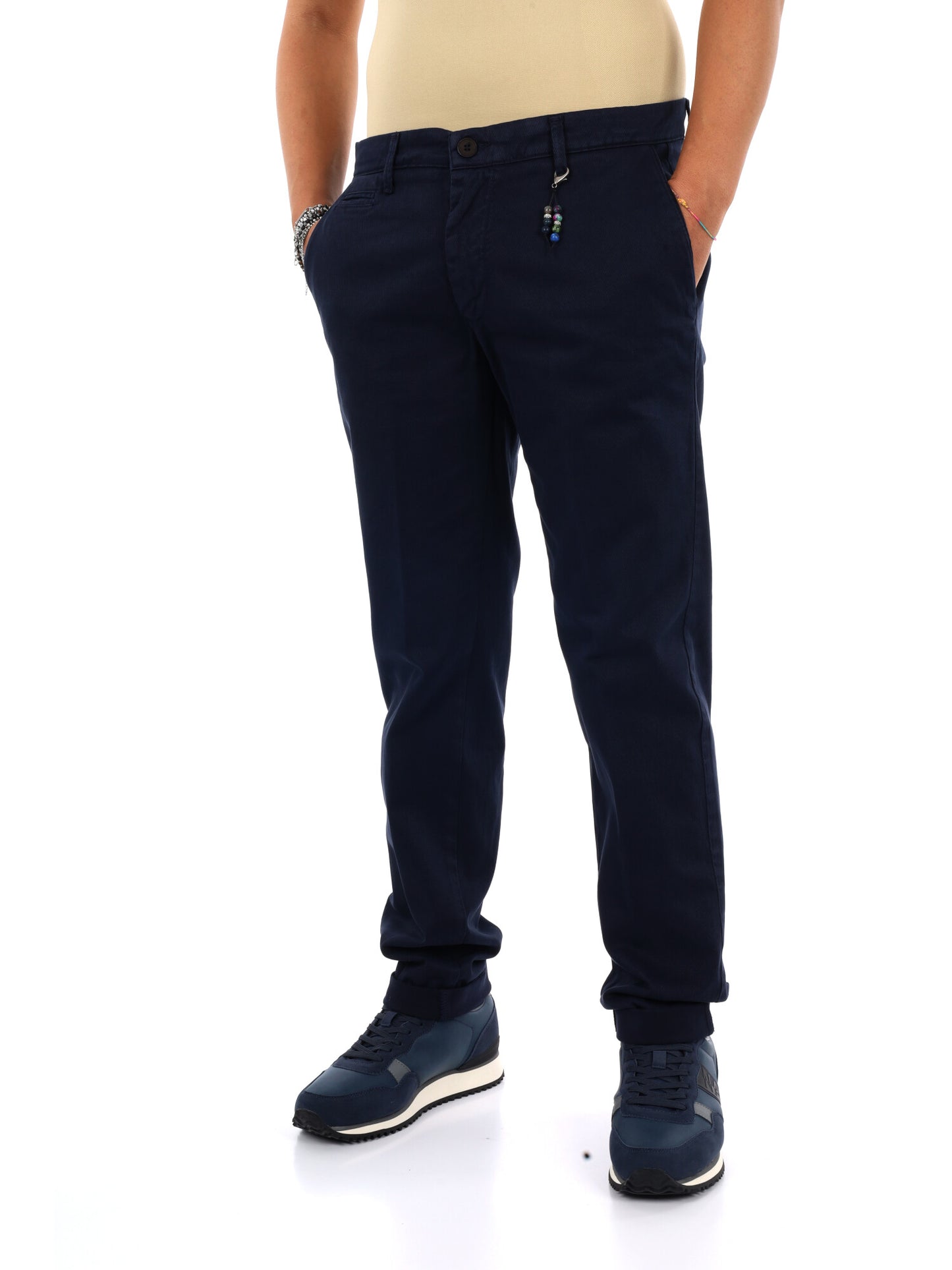 Fb Seven Blu, pantalone da uomo blu