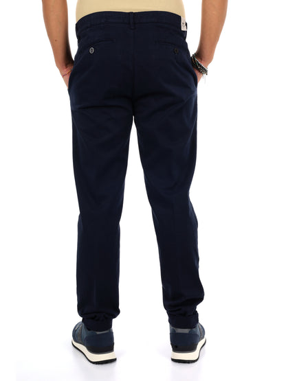 Fb Seven Blu, pantalone da uomo blu
