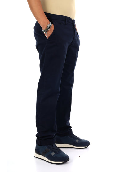 Fb Seven Blu, pantalone da uomo blu
