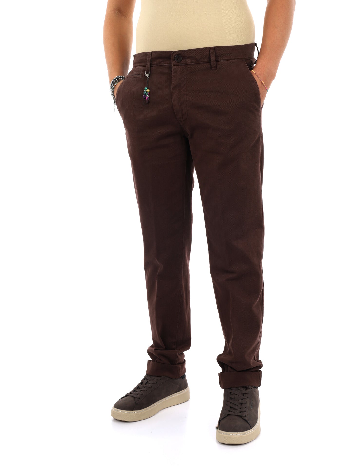 Fb Seven Moro, pantalone da uomo marrone