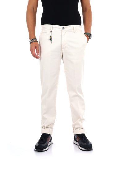 Fb Seven Panna, pantalone da uomo panna