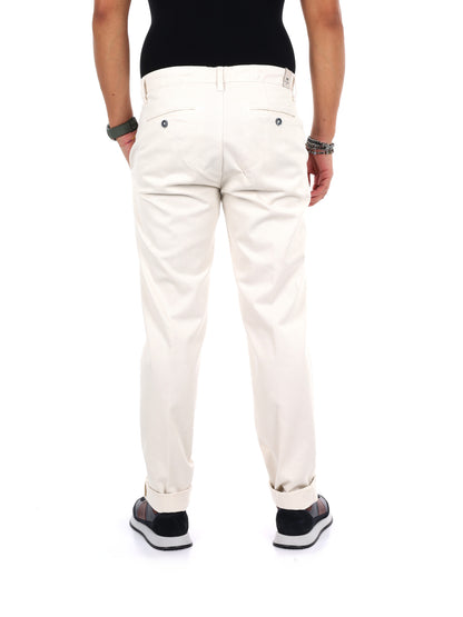 Fb Seven Panna, pantalone da uomo panna