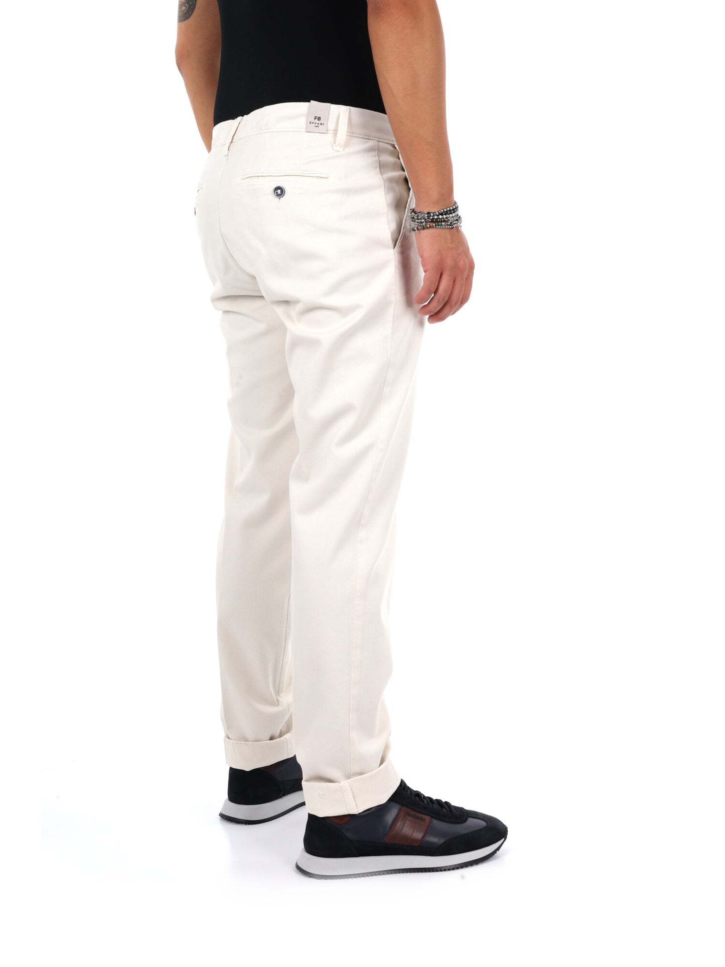 Fb Seven Panna, pantalone da uomo panna