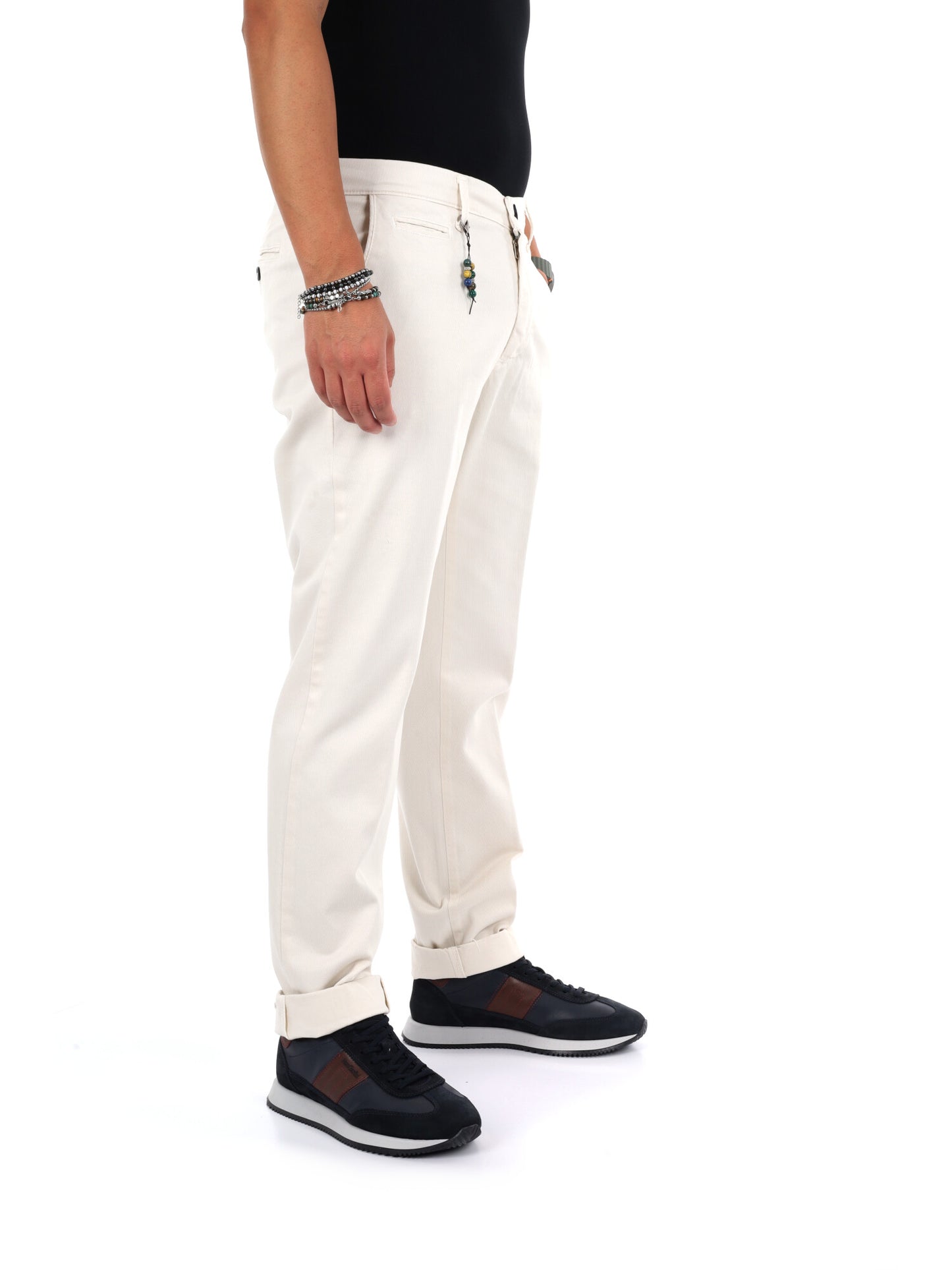 Fb Seven Panna, pantalone da uomo panna