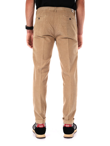 PANTALONE SILVER VELLUTO FB DA UOMO BISCOTTO