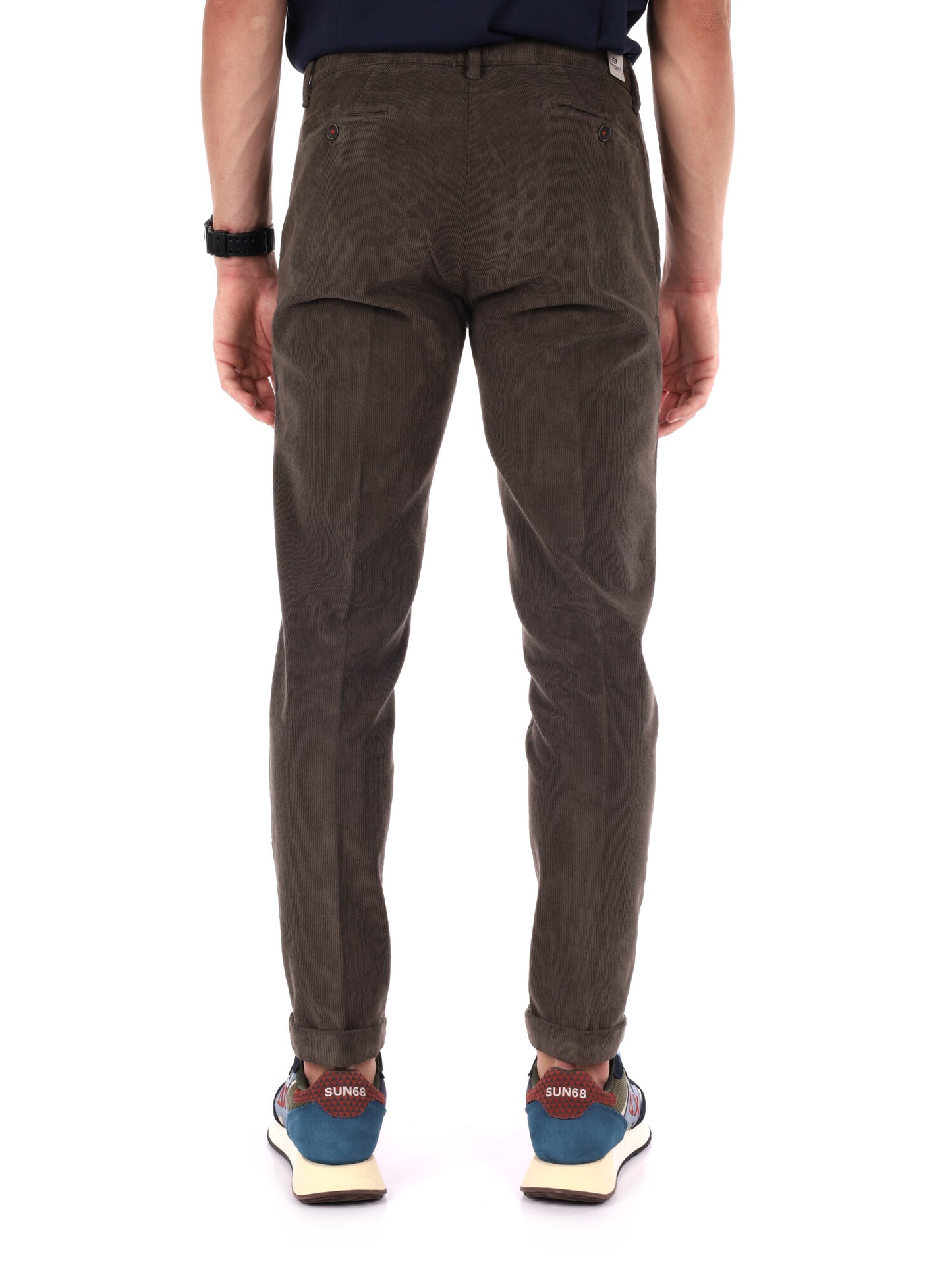 PANTALONE SILVER VELLUTO FB DA UOMO FANGO