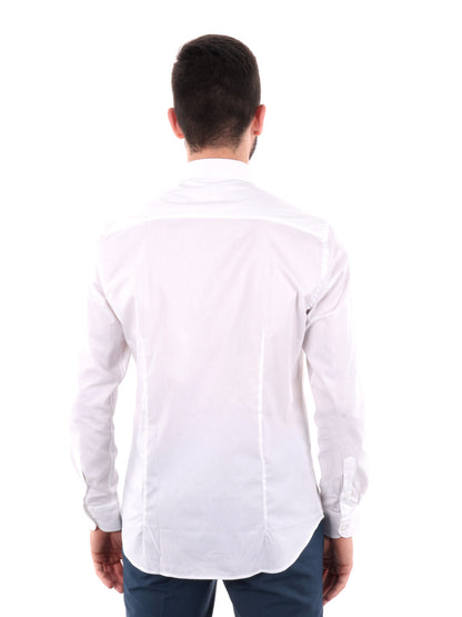 Camicia slim stretch FB da uomo bianca elegante e confortevole