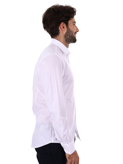 Fb camicia da uomo bianco
