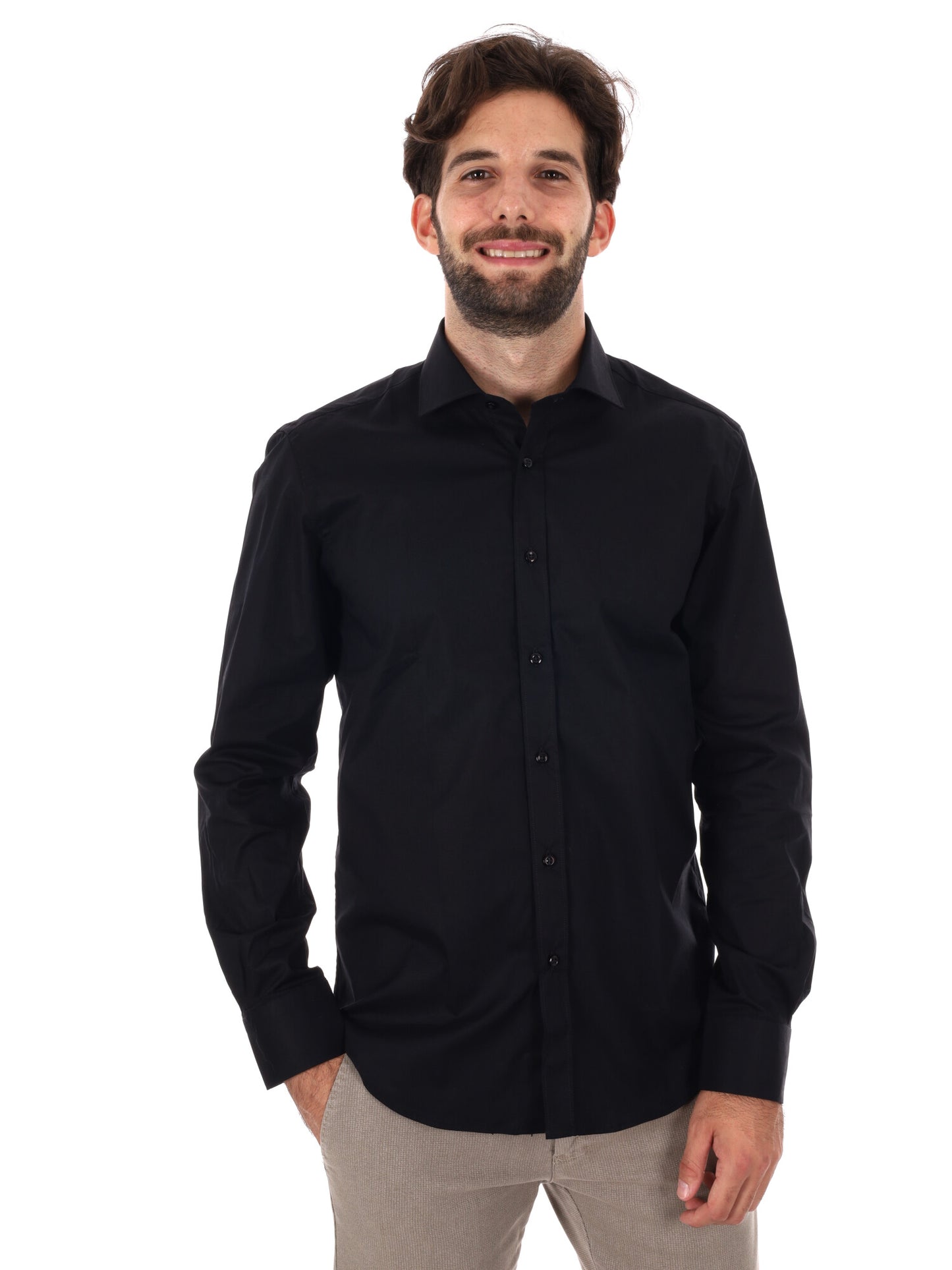 CAMICIA SOFT FB DA UOMO NERO