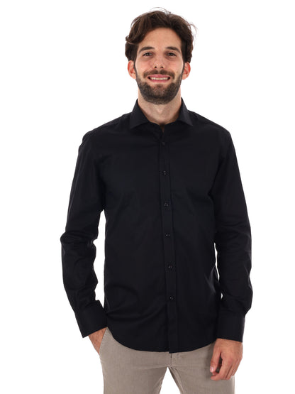 CAMICIA SOFT FB DA UOMO NERO