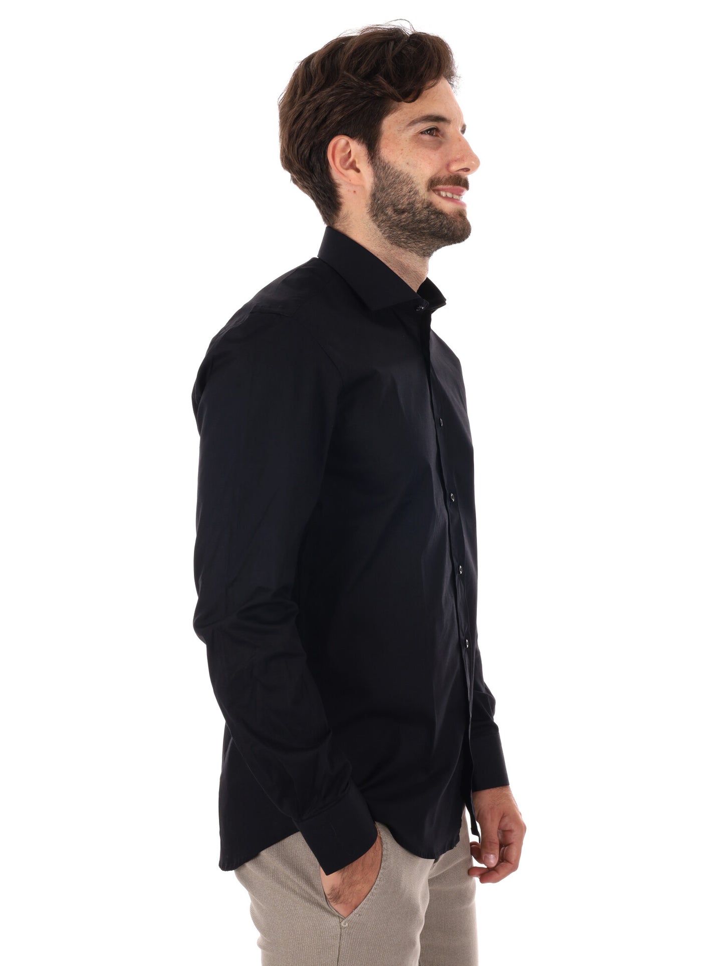 CAMICIA SOFT FB DA UOMO NERO
