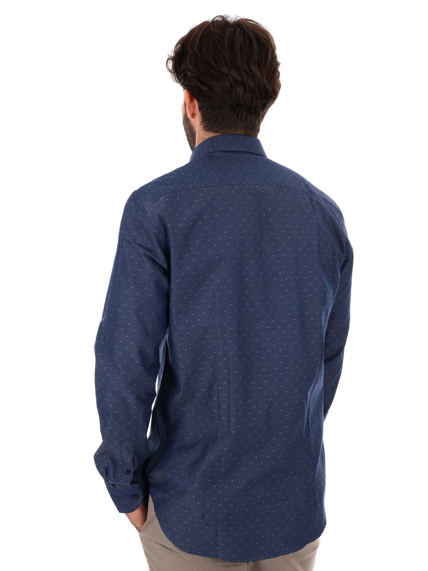 CAMICIA SORRISO FB DA UOMO JEANS SCURO