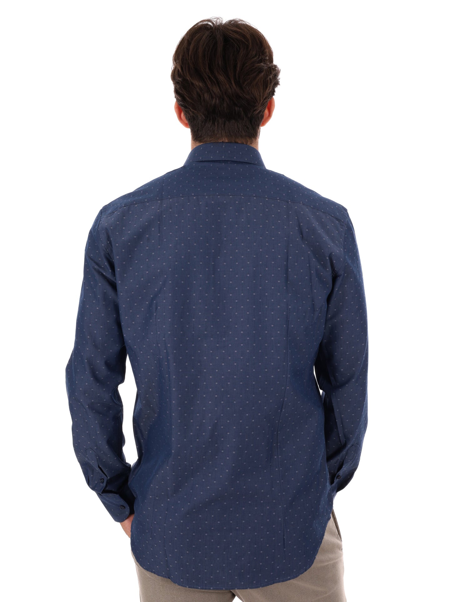 CAMICIA SORRISO FB DA UOMO JEANS SCURO