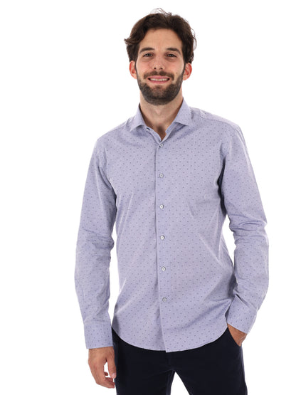 CAMICIA SORRISO FB DA UOMO AZZURRO