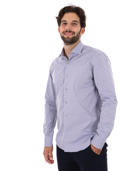 CAMICIA SORRISO FB DA UOMO AZZURRO