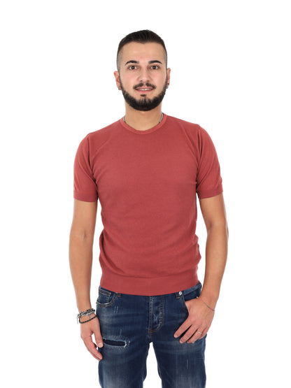 T-shirt marrone FB Splendid K087 da uomo casual in cotone