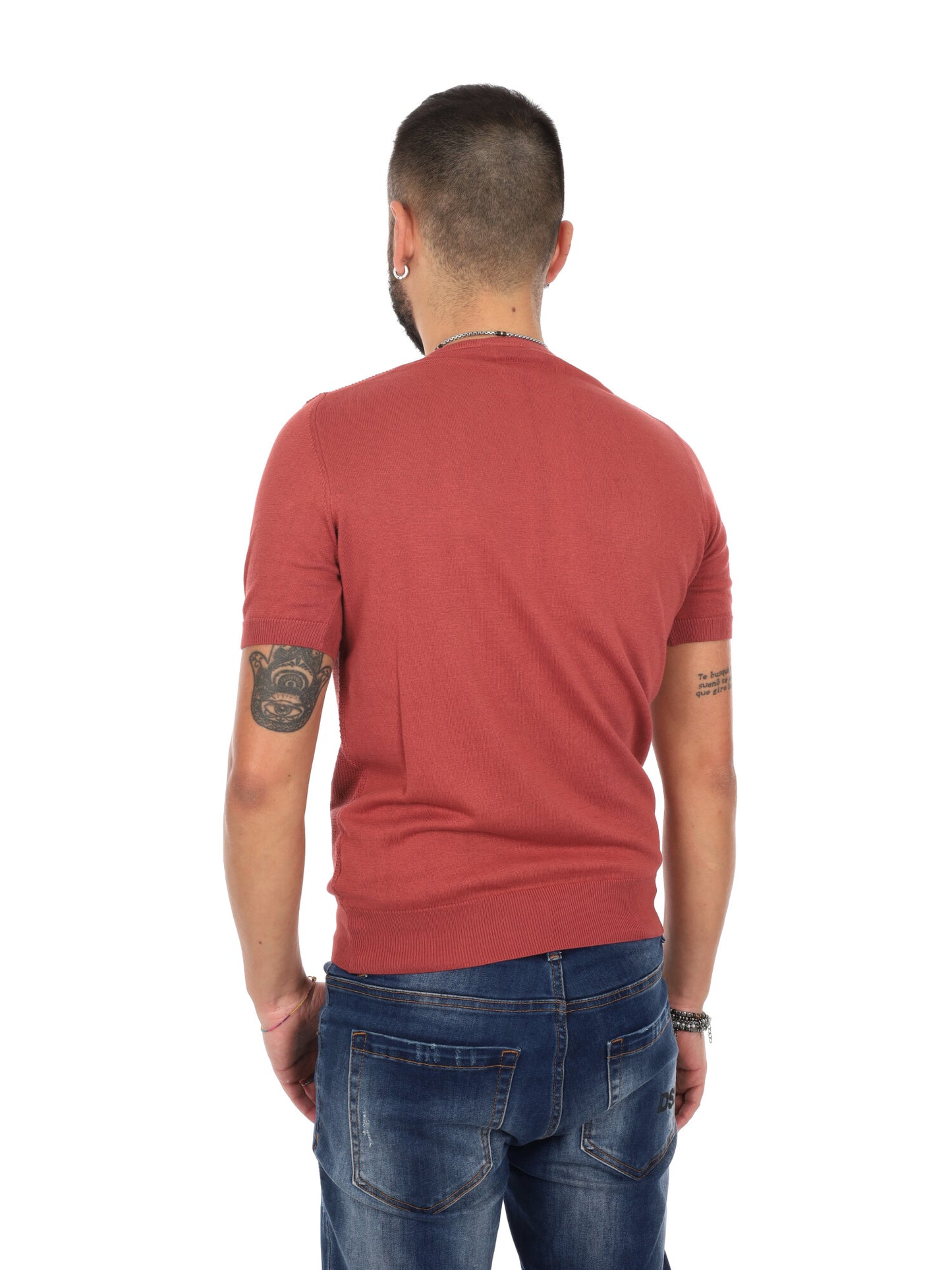 T-shirt marrone FB Splendid K087 da uomo casual in cotone