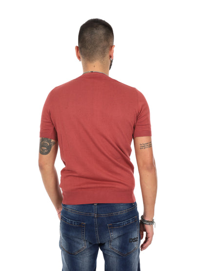T-shirt marrone FB Splendid K087 da uomo casual in cotone