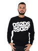 ds2-felpa-girocollo-da-uomo-in-cotone-nero-con-maxi-logo
