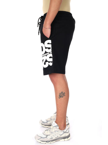 Bermuda DS2 da Uomo nero con maxi scritta