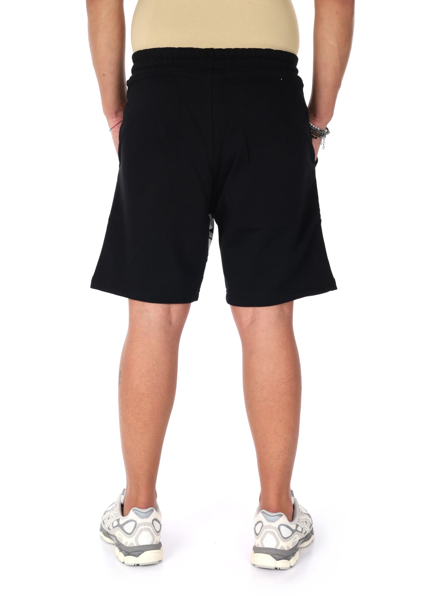 Bermuda DS2 da Uomo nero con maxi scritta