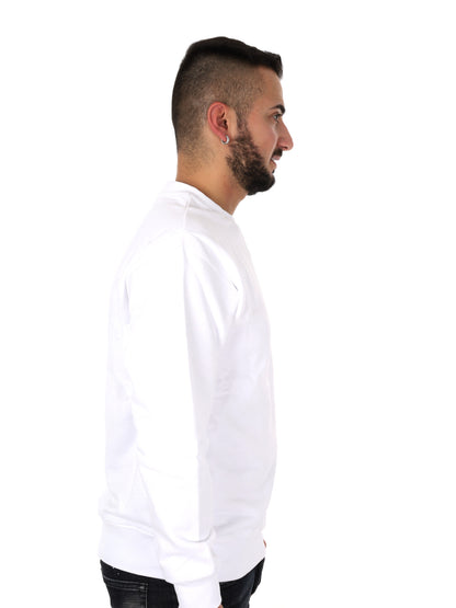 DS2 felpa girocollo da uomo bianco