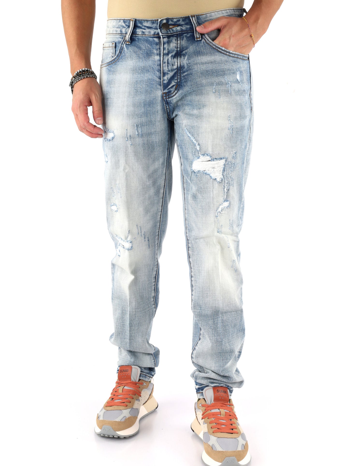 Jeans uomo DS2 in denim per la primavera-estate