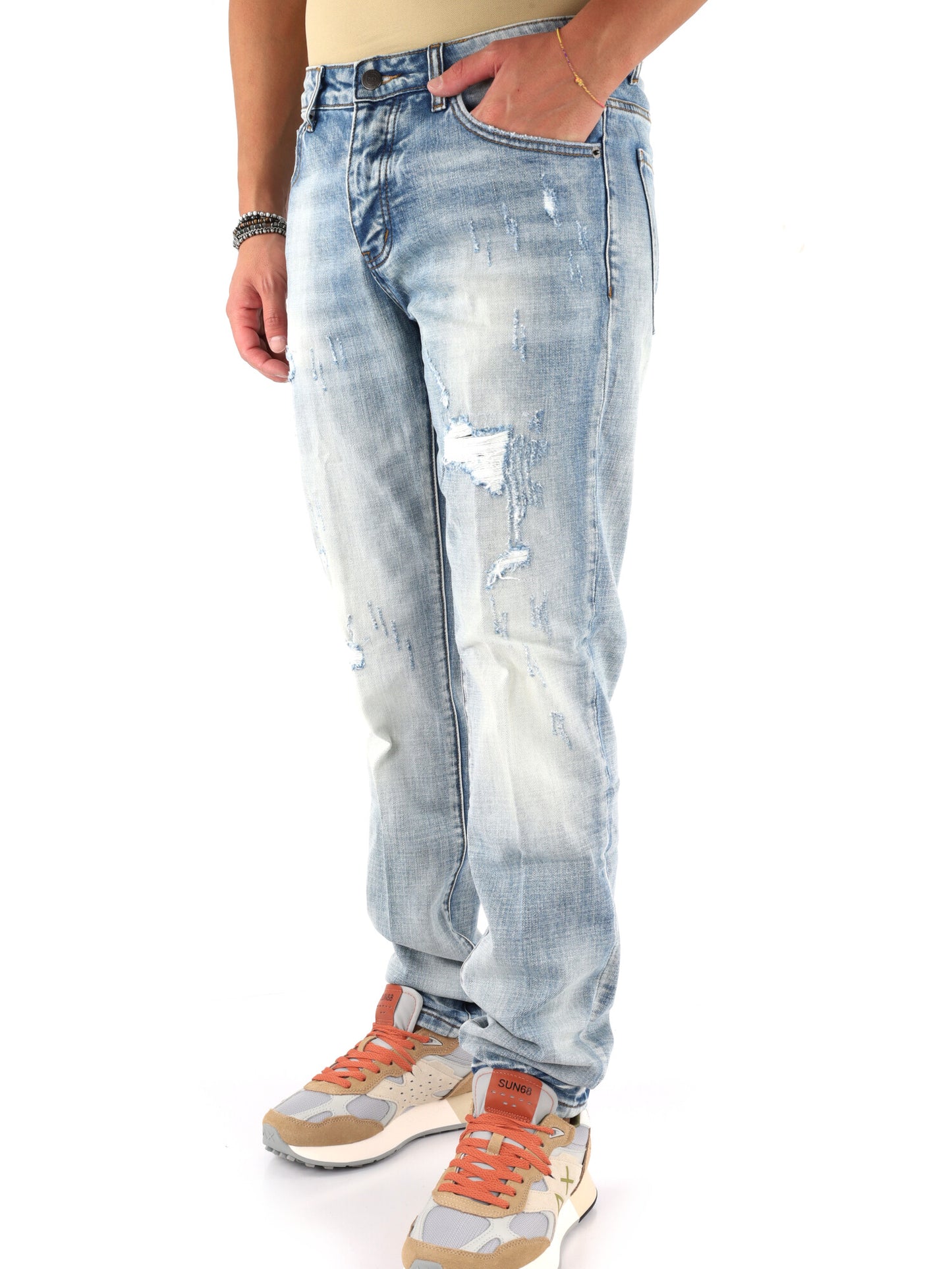 Jeans uomo DS2 in denim per la primavera-estate