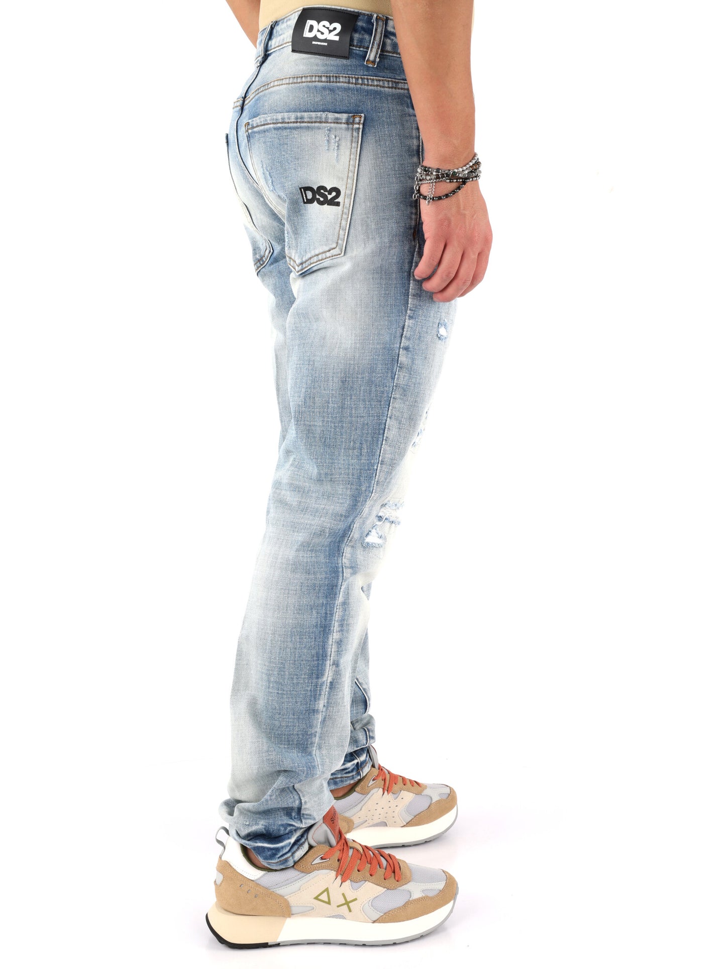 Jeans uomo DS2 in denim per la primavera-estate