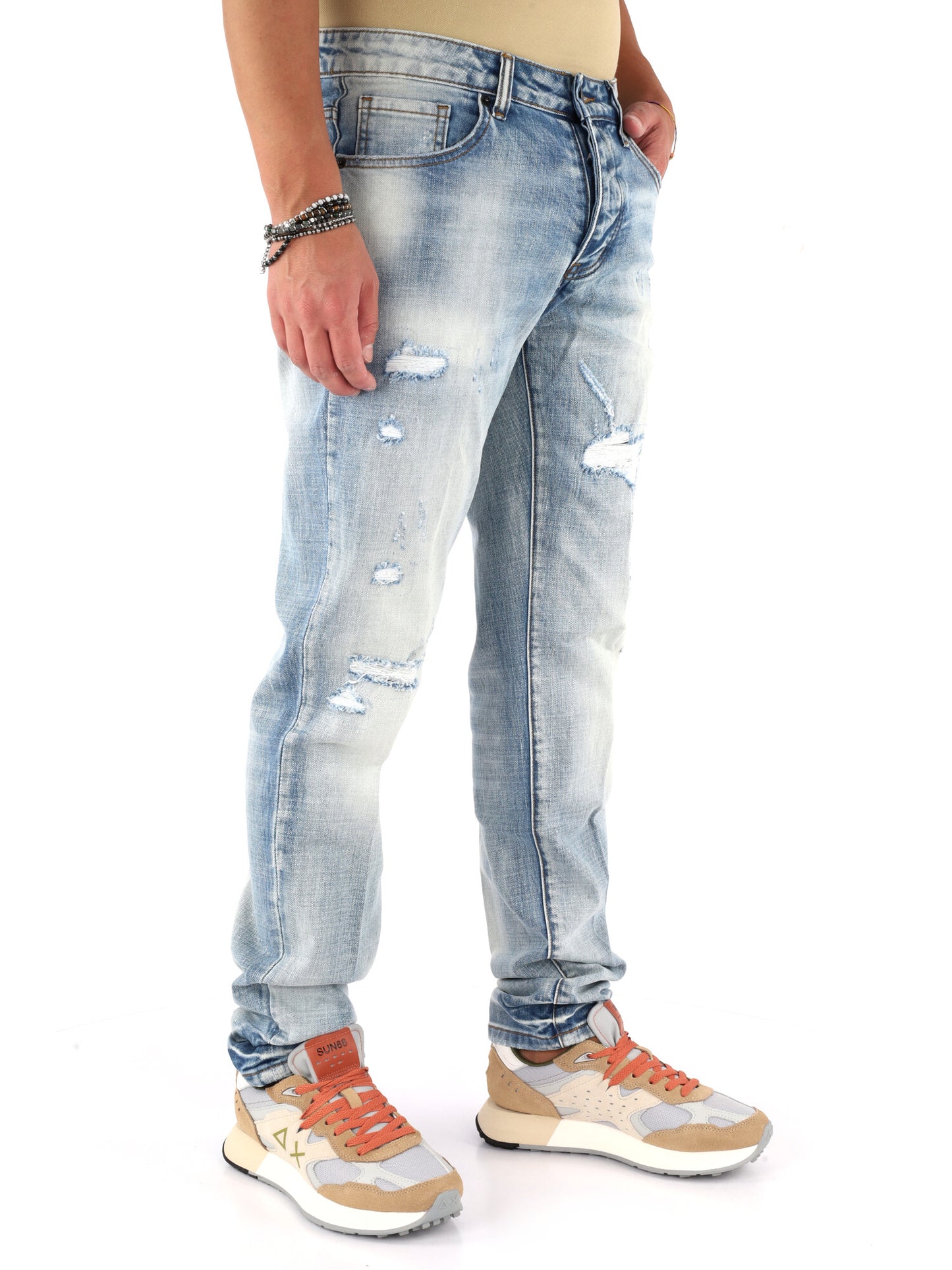 Jeans uomo DS2 in denim per la primavera-estate