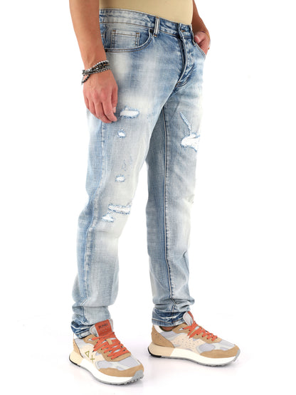 Jeans uomo DS2 in denim per la primavera-estate