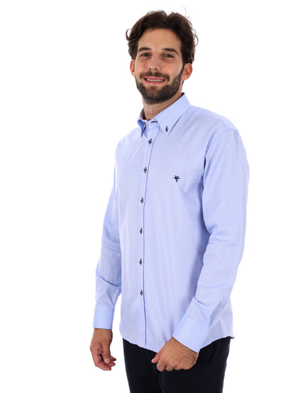 Fb camicia bd da uomo azzurro