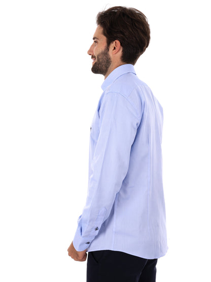 Fb camicia bd da uomo azzurro