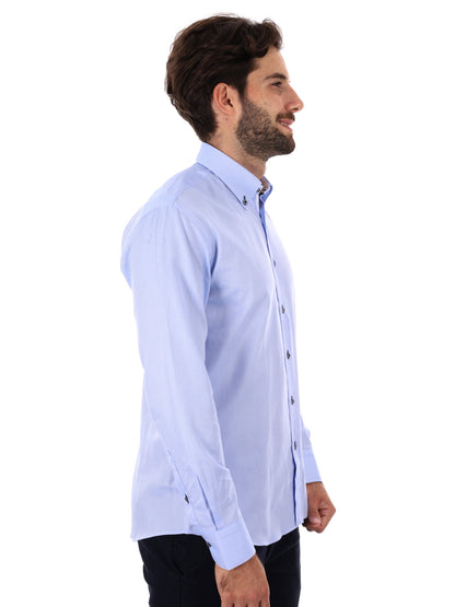 Fb camicia bd da uomo azzurro