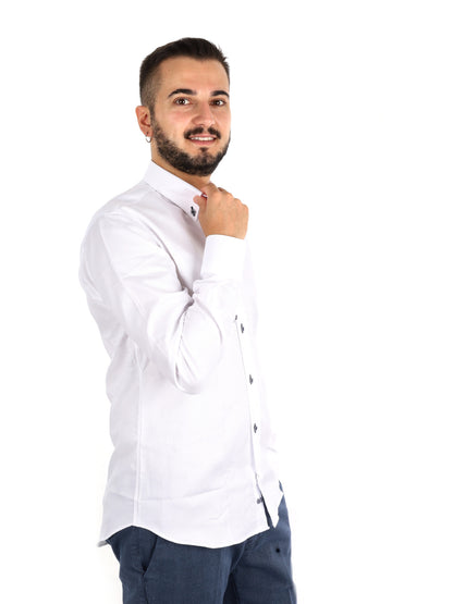 Fb Sublime, camicia da uomo bianca