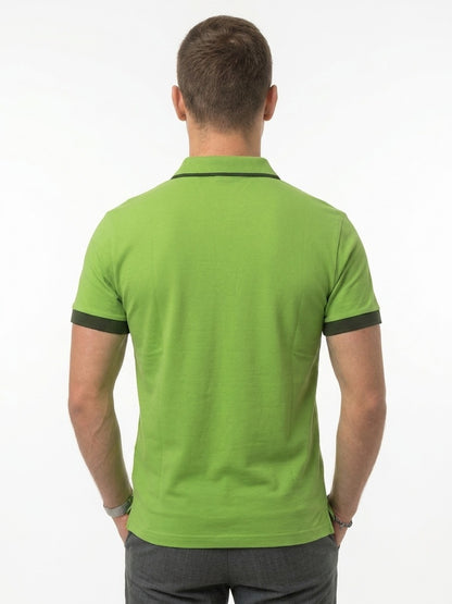 Refrigiwear Ray, polo uomo verde dalla vestibilità slim