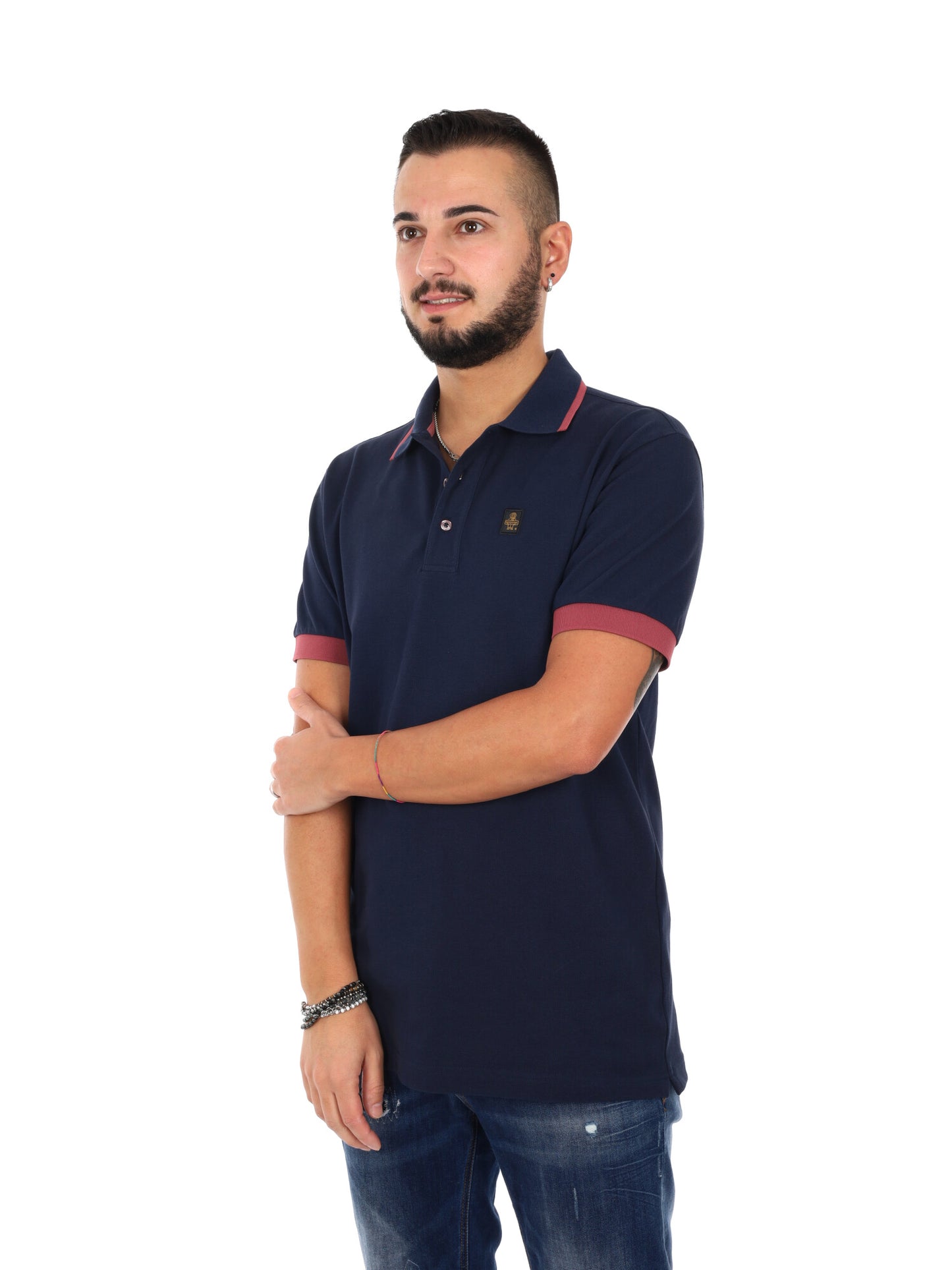 Polo Ray da uomo in blu di Refrigiwear primavera-estate