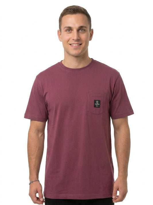 Refrigiwear Pierce, t-shirt uomo bordeaux in cotone
